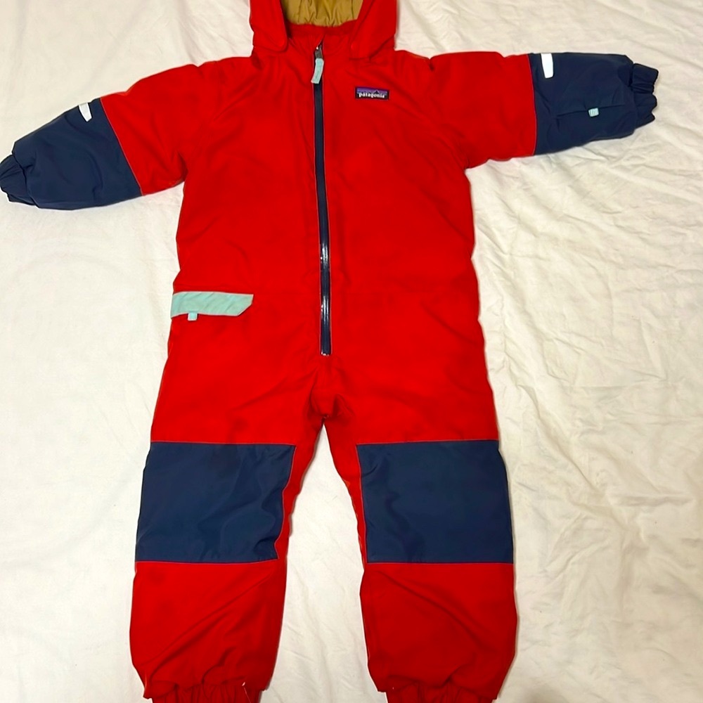 Patagonia snow pile one piece snowsuit, 3T